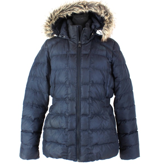 NWOT north face Gotham hooded coat navy blue - Picture 1 of 6